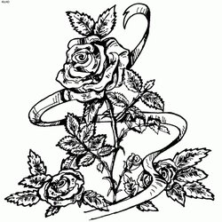 Outstanding Get This Printable Roses Coloring Pages For Adults Rose Drawing Skull Red Print Colouring Adult