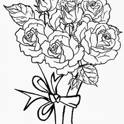 Sublime Get This Printable Roses Coloring Pages For Adults Online Print