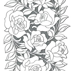 Supreme Loading Rose Coloring Pages Flower Heart