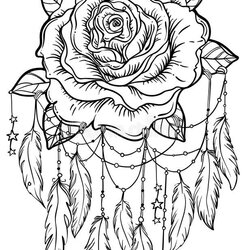 Detailed Rose Coloring Pages For Adults Game Master Catcher Sunflower Colouring Grown Ups Goals