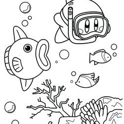 Nintendo Coloring Pages At Free Printable Kirby Color Characters Kids Meta Knight Ocean Sheets Land Print