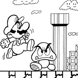 Matchless Nintendo Characters Coloring Pages At Free Download