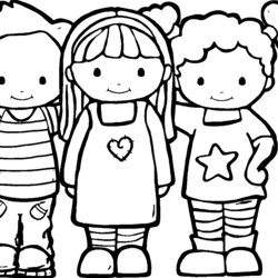 Fine Best Friends Coloring Pages For Kids Cute Page