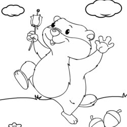 Eminent Groundhog Coloring Sheet Turtle Diary Page