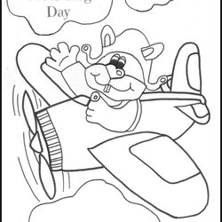 Fine Ground Hog Day Print Out Coloring Page Kids Creative Chaos Groundhog Pages Printable Happy Activities He