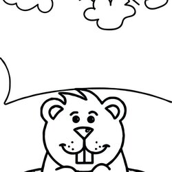 Peerless Fun Groundhog Coloring Pages For Your Little One Awesome Kids