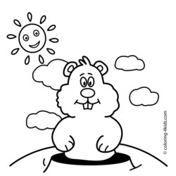 The Highest Standard Groundhog Day Coloring Pages Free Printable Home Groundhogs