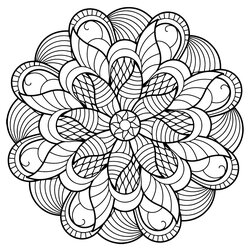 Fantastic Mandala From Free Coloring Books For Adults Mandalas Adult Book Kids Pages Printable Color Flower