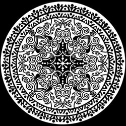 Perfect Mandala Coloring Pages Dover Stained Glass Adult Adults Colouring Mandalas Book Publications Color