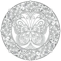 Admirable Full Page Mandala Coloring Pages At Free Printable Complex Relaxing Mandalas Abstract Complicated