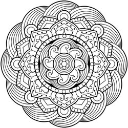 Best Mandala Coloring Pages Images On Books Adult Flower Simple Adults Mandalas Drawing Waffle Printable