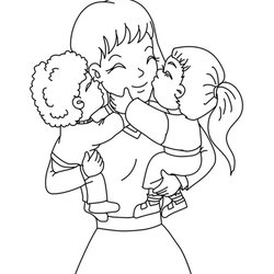 Splendid Top Free Printable Mother Day Coloring Pages Online Mothers Toddlers For