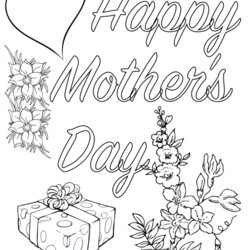 Cool Free Printable Mothers Day Coloring Pages