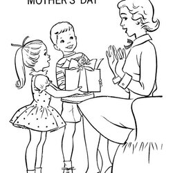 Very Good Free Day Coloring Pages Gift For Mom Mothers Mother
