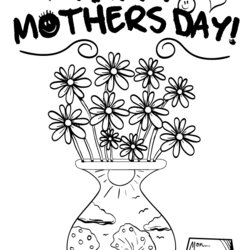 Worthy Mothers Day Coloring Pages For Kids Happy Printable Color Mother Flowers Mom Print Religious Adults