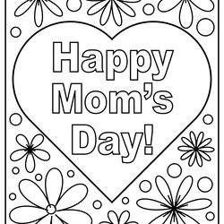 Superior Printable Mother Day Coloring Pages Updated