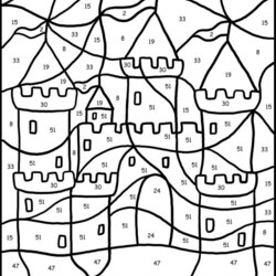The Highest Standard Adult Color By Number Coloring Pages Home