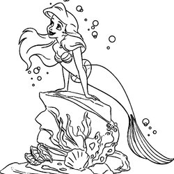 Outstanding Printable Mermaid Coloring Pages