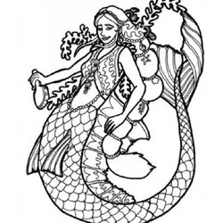 Fine Free Printable Mermaid Coloring Pages For Kids Mermaids