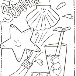 Superb Summer Coloring Pages For Kids Print Them All Free Printable Sheets Beach Preschool Colouring Seasons
