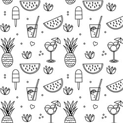 Excellent Free Printable Summer Coloring Page Freebie Pages Sheets Pattern Cool Flower Drawings
