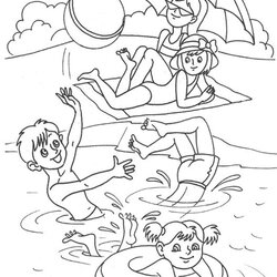 Spiffing Free Easy To Print Summer Coloring Pages