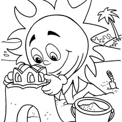 Great Free Summer Coloring Pages Season Drawing