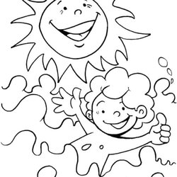 Cool Easy Summer Coloring Pictures Pleasant To Help The Website In This