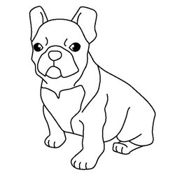 French Bulldog Coloring Page Sky Pages Printable Bulldogs English Dog Color Georgia Kids Drawing Puppy Baby