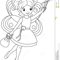 Fantastic Tooth Fairy Coloring Pages To Print At Free