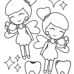 Wonderful Tooth Fairy Coloring Pages Party With Unicorns