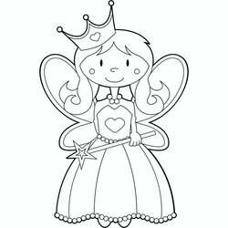 Terrific Tooth Fairy Coloring Page Pages Kids Printable Print Colouring Drawing Color Sheets Princess