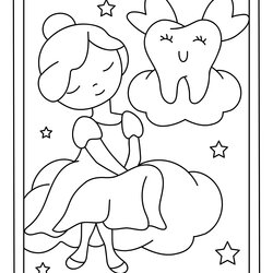 Capital Tooth Fairy Printable Coloring Pages Australia