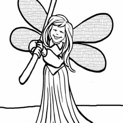 Eminent Fairy Coloring Pages Tooth Printable Good Picture