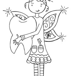 Superlative Tooth Fairy Coloring Pages To Print At Free Download Dental Printable Sheets Colour Color Kids