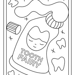 Champion Tooth Fairy Printable Coloring Pages