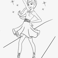 Sterling Coloring Pages Barbie Free Printable
