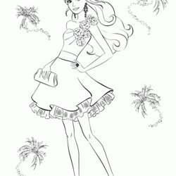 Superlative Barbie Images Coloring Pages Home