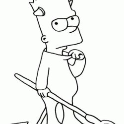 Champion Bart Simpson Ass Coloring Page Free Printable Pages For Kids Simpsons Supreme