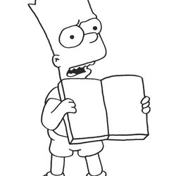The Highest Quality Bart Simpson Coloring Pages Home Popular