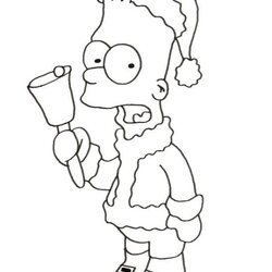 Preeminent Bart Simpson Coloring Pages Home Popular