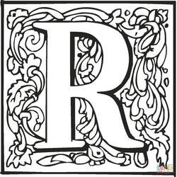 Best Images Of Coloring Page Printable Book Block Letter Pages Fancy Wedding Letters Ornament Drawing Via
