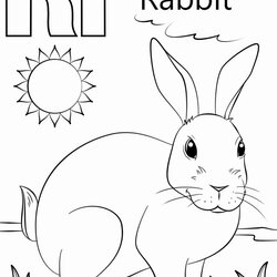 The Highest Standard Letter Coloring Pages Inspirational Is For Rabbit Worksheets Preschool Printable