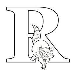 Wonderful Letter Coloring Page