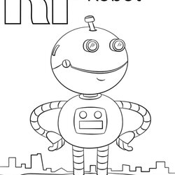 Wizard Get This Letter Coloring Pages Robot Alphabet Printable Preschool Print Kids Rated Crafts Adult Ii