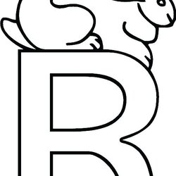 The Highest Quality Letter Coloring Pages At Free Printable Rabbit Alphabet Kids Color Choose Board Find