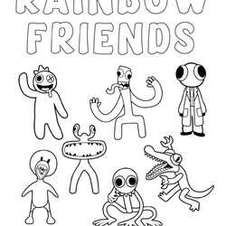 Marvelous Free Rainbow Friends Party Coloring Sheets Flower