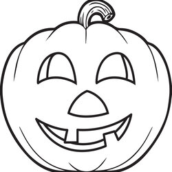 Admirable Printable Pumpkin Coloring Page For Kids Pages Halloween Outline Preschool Cute Drawing Pumpkins