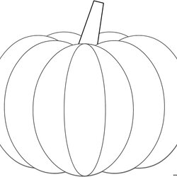 Tremendous Pumpkin Halloween Coloring Page Printable Pages Print Book