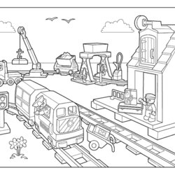 Lego Coloring Pages Best For Kids City Sheets Printable
